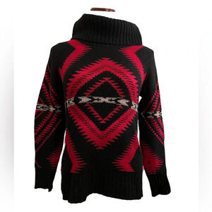 Ralph Lauren Co Aztec Print Turtleneck Sweater, size small